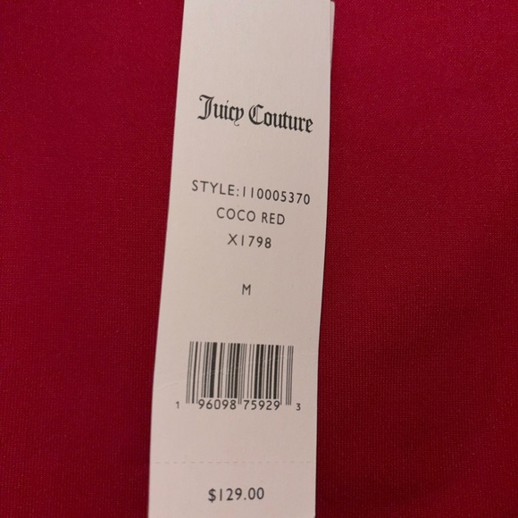 Juicy couture M coco red jacket NWT - Picture 5 of 9